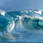 Large ocean waves